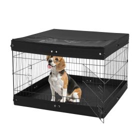 VEVOR Dog Playpen, 4 Pcs 24 x 36 in Panels Foldable Metal Pet Exercise Pen, Dog Fence Indoor and Outdoor Pen with Door, Top Cover, and Bottom Pad VEVOR Dog Playpen, 4 Pcs 24 x 36 in Panels Foldable Metal Pet Exercise Pen, Dog Fence Indoor and Outdoor Pen with Door, Top Cover, and Bottom Pad